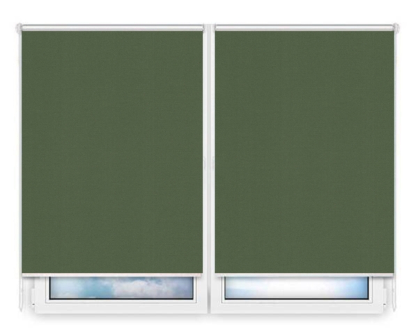 Рулонные шторы Мини Карина-темно-зеленый цена. Купить в «Мастерская Жалюзи»